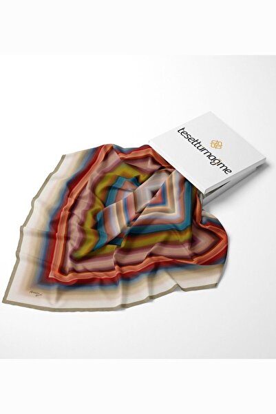 Armine Αθλητικό Κασκόλ 8237-02 Τυλίγματος Γεωμετρικό Σχέδιο ΟΥΡΑΝΙΟ ΤΟΞΟ