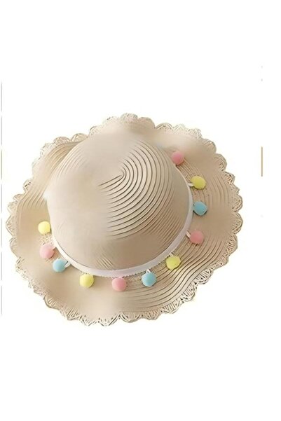 Generic 2 Pcs Summer Hat Bag Set，Girls Summer Straw Hat with Shoulder Bag Set