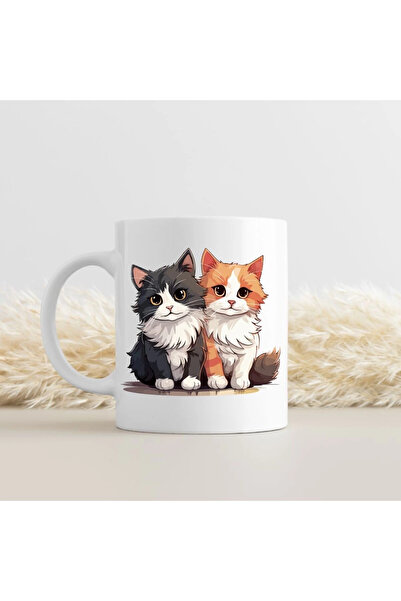 Özcan Tasarım نموذج القط - زجاج مع قطة