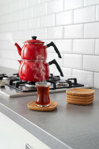 Bambum Silva - 6-Piece Square Tea Plate