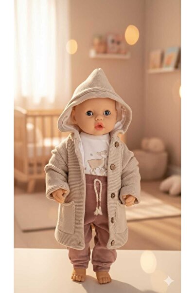 Bibaby BİBABY ORGANİK YENİ SEZON 03-06 AY GEYİK DESENLİ 3'LÜ SET