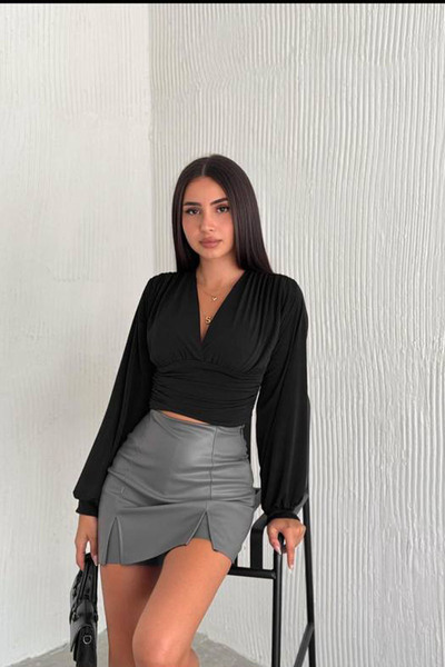 CİDDE Bluză Candy cu decolteu în V