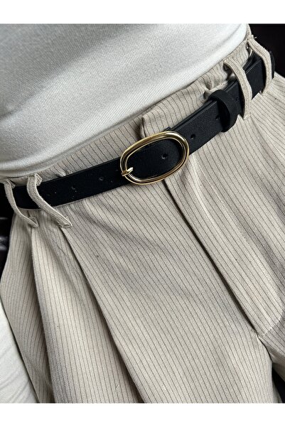 LİA KEMER Desire Ring Patterned Suede Women's Gold Buckle Belt Jacket Belt Dress Belt Trouser Belt