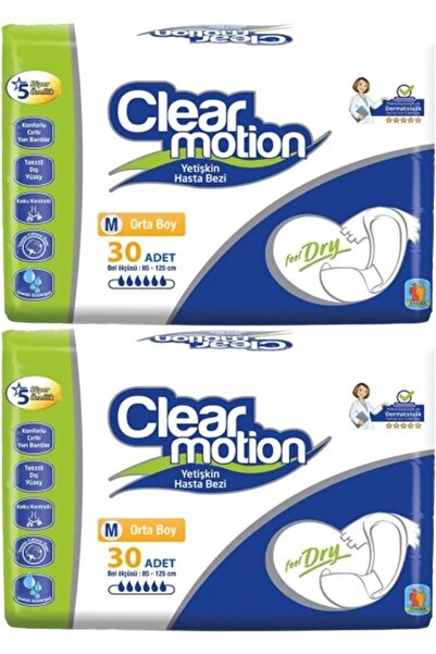 Clearmotion Adult Diapers with Waist Band m - Medium - Medium 60 Pieces (2Pk*30)
