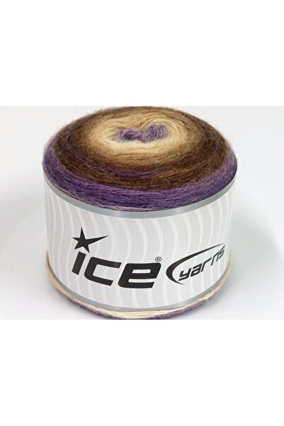 Ice yarns مجموعة من خيوط سكيان آيس يارنز كيكس موهير (20% موهير، 20% صوف) بوزن...