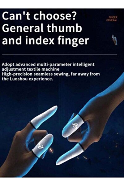 Generic 4 Gaming Finger Gloves Paired With A Metal Storage Box