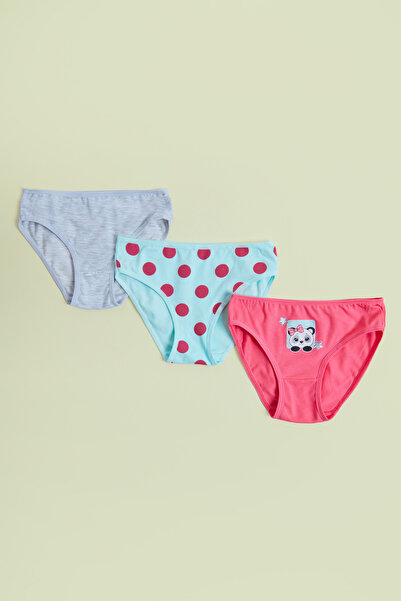 Fulla Moda Трікотажні трусики з крапками для дівчаток, 3 шт.