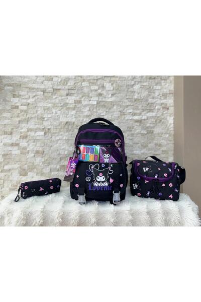 QİELL Üreticiden Kuromi Su Geçirmez Kumaş Aksesuarli ve Hediyeli Termal Besle...