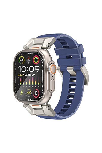 Promate حافظة وسوار ساعة Apple Watch مع مشبك آمن من الفولاذ المقاوم للصدأ، تصميم خفيف الوزن، مقاوم للخدش