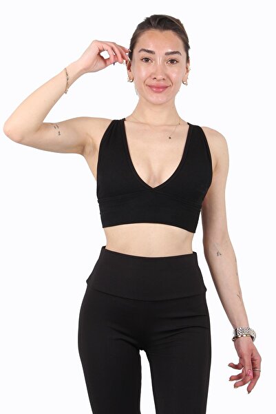 Mckanzie 9036 V-Neck Ribbed Thick Belt Bustier