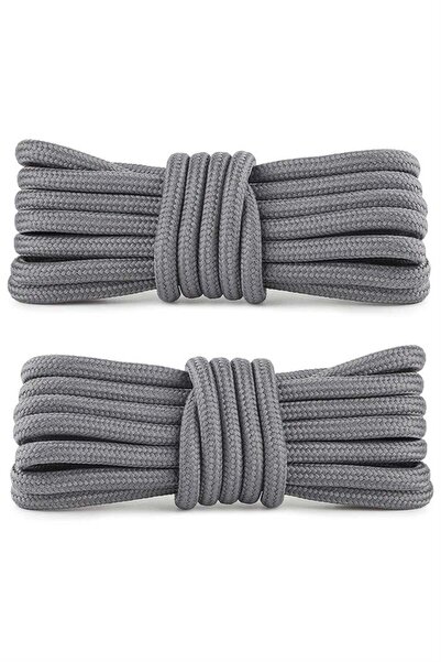 hapshoe Gray 5 mm Round Boot Laces