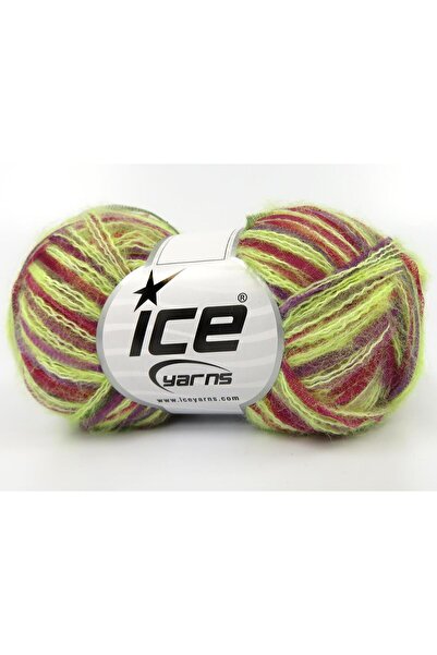 Ice yarns 8x50 جرام. صوف توكان، ألوان أكريليك: أرجواني، بورجوندي، ذهبي، أخضر،...