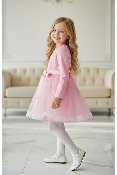 By Piera Stříbrné drahokamy sezónní dětské šaty 0861