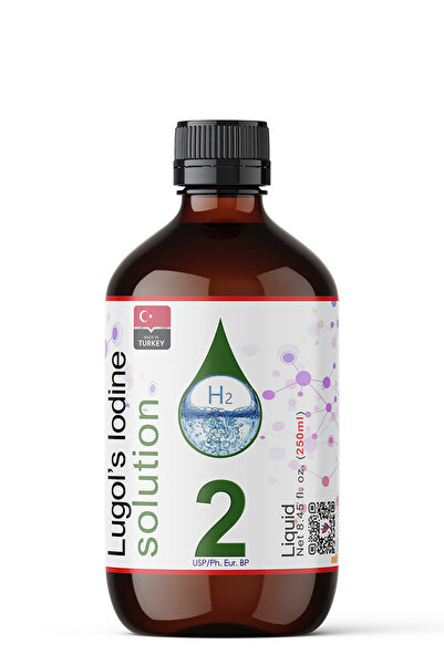 Dolar Kimya Lugol Çözeltisi %2 | 250 Ml | Cam Şişe (Lügol,iyot,Lugols Iodine)
