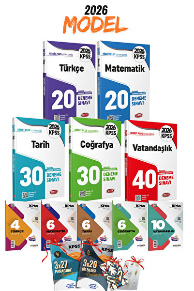 Data Yayınları 2026 Kpss Gygk 178 Deneme Seti Türkçe Matematik Tarih Coğrafya...