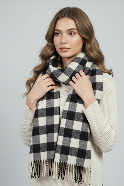 Gubo شال نسائي منسوج بنمط مربع