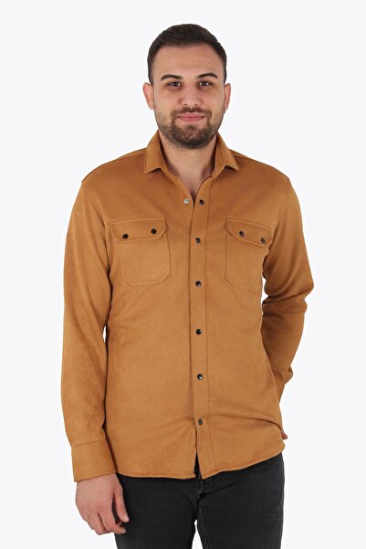 Mckanzie 16463 Πουκάμισο με διπλή τσέπη με επικάλυψη σουέτ