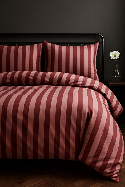 Tabu Home Σετ Παπλωματοθήκη Ranforce Claret Red Single