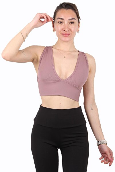 Mckanzie 9036 V-Neck Ribbed Thick Belt Bustier