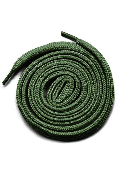hapshoe Khaki Green 1 cm Thick 1 Pair Flat Sports Shoelaces
