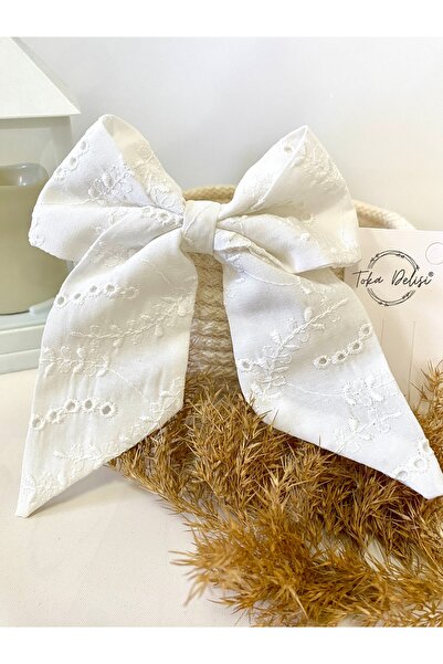 Toka Delisi Arc automat cu model ecru - feston și henna cu cataramă pentru in...