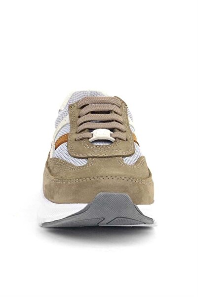 Rakerplus Леки детски маратонки с връзки от естествена кожа, анатомична, пясъчен цвят