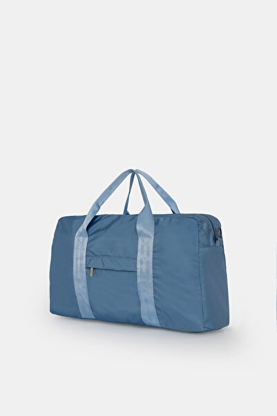 ICONE BAG Geantă sport, geantă sport unisex din material textil parașut cu buzunar frontal, geantă sport de culoare albastră