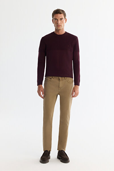 Avva Ανδρικό παντελόνι Kamel Piece Dye Washable Stretchy Berlin Slim Fit Jean A42Y3500