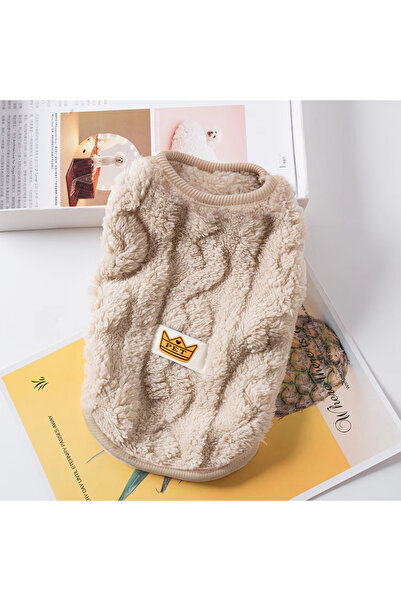 Choice ملابس قطط ناعمة ومريحة من M Khaki مناسبة لفصل الخريف والشتاء، سترة من ...