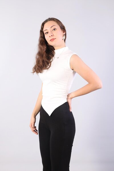 Mckanzie 10642 Skirt Asymmetrical Fisherman Sleeveless Blouse