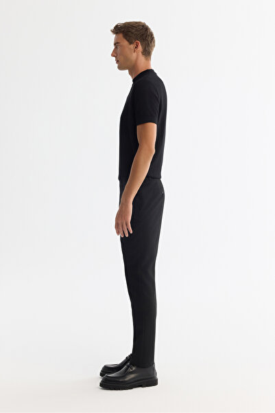 Avva Erkek Siyah Yandan Cepli Bi-Stretch Slim Fit Pantolon A42Y3212
