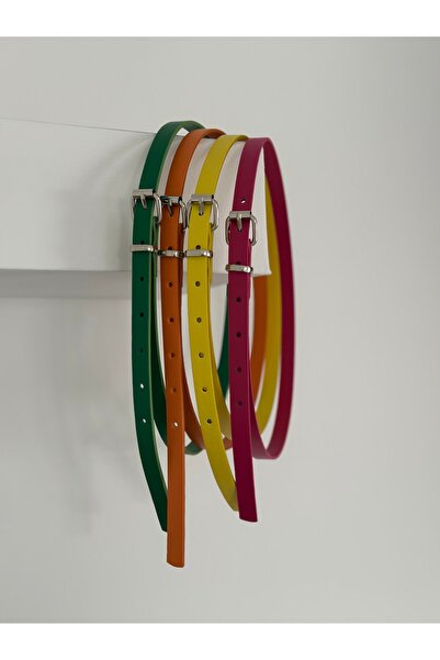 coaksco مجموعة أحزمة بألوان قوس قزح مكونة من 4 قطع