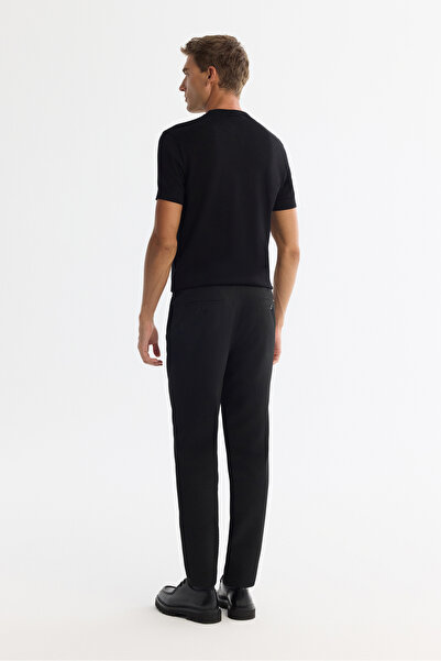 Avva Erkek Siyah Yandan Cepli Bi-Stretch Slim Fit Pantolon A42Y3212