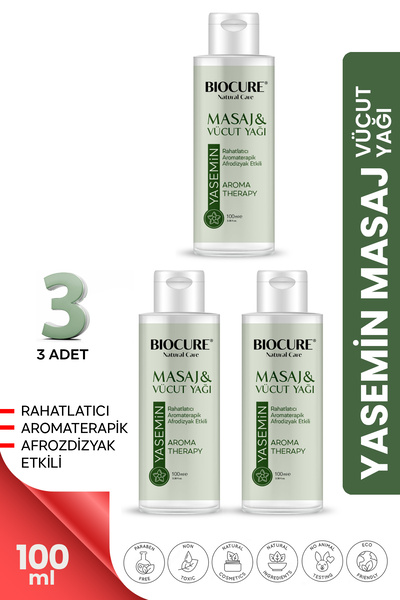 Biocure Rahatlatıcı-aromaterapikEtkili Masaj Yağı Ve Vücut Bakım Yağı / Yasem...