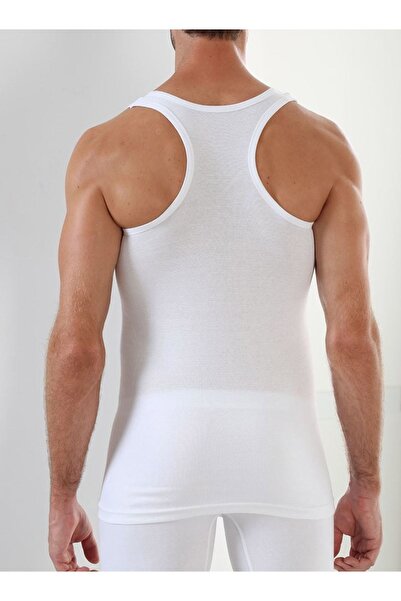 Ethab Ticaret White 3-Pack Sportsman Men's Undershirt Ribana-Si̇smen07