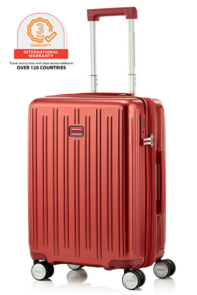 American Tourister سبينر ريجيو ٥٨ سم - أحمر - ضمان عالمي لمدة ٣ سنوات