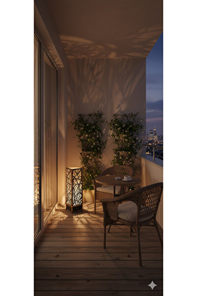 shop BSD Dekoratif Ağ Desenli Köşe lamba