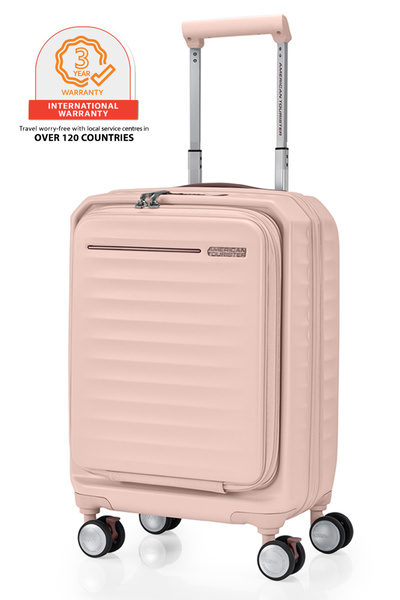 American Tourister حقيبة سفر فرونتك ٥٤ سم بعجلات دوارة، مصنوعة من البولي كربو...