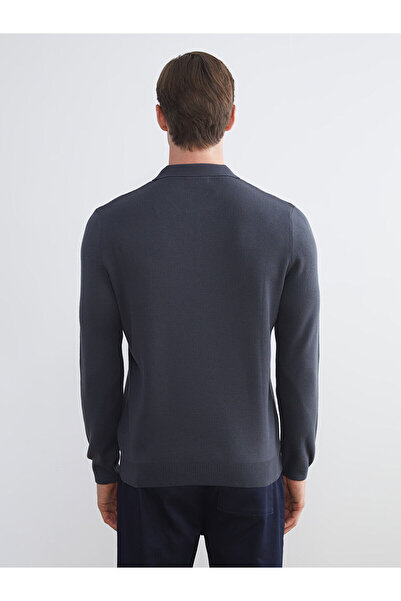 LC Waikiki New Season Plus Size Polo Neck Long Sleeve Men's Knitwear Sweater