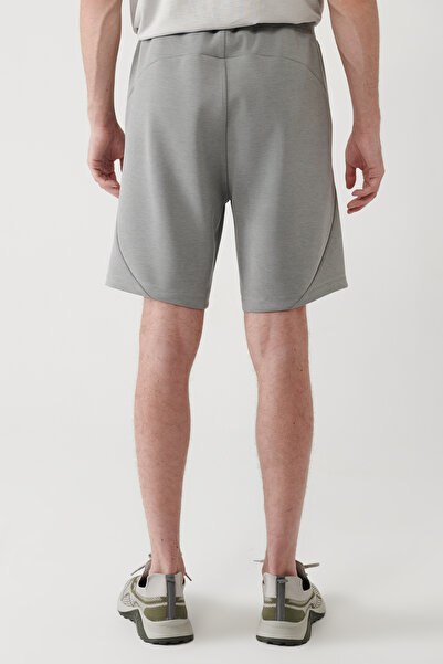 Avva Erkek Gri Soft Touch Yandan Cepli Parçalı Regular Fit Şort A41Y3600
