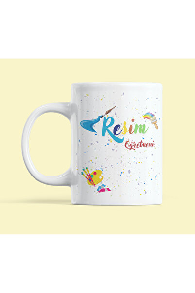 Nino Store Colorful Hands Brushes Gift Printed Mug for Painting Teacher