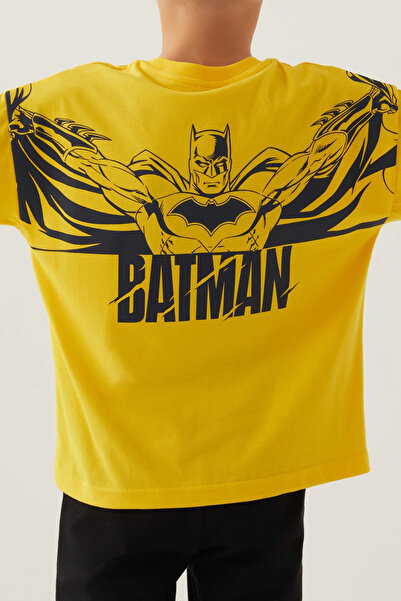 Batman Σετ για αγόρι με σορτς 3-8 ετών κίτρινο