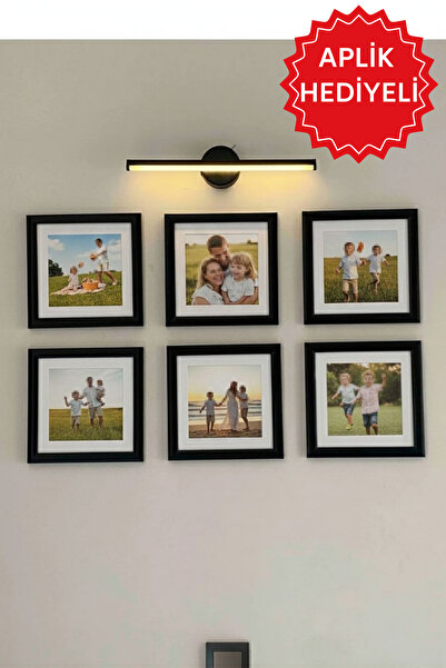 Wooden Factory Baskı Dahil Paspartu Temalı 20x20 Cm(Dış Ölçü) Fotoğraf Çerçev...