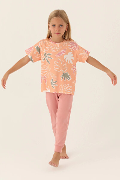 Rolypoly Pink Salmon Women's Short Sleeve Pajama Set