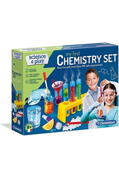 CLEMENTONI مجموعتي الكيميائية الأولى - مجموعة تجارب علمية تعليمية للأطفال