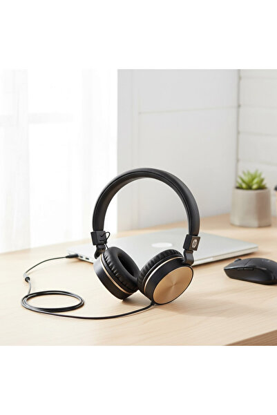 HP DHH-1206BK Black Wired Headphone