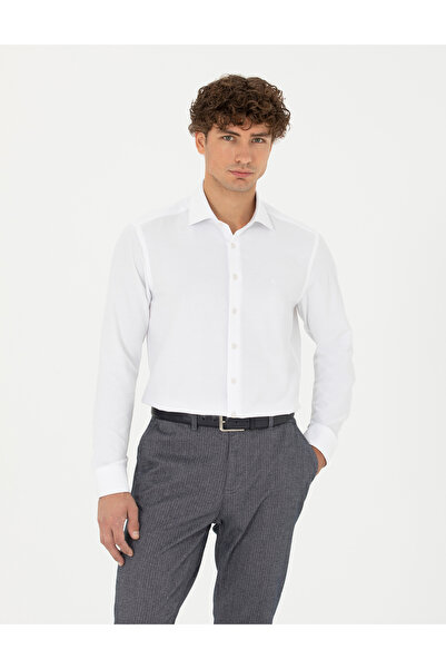 Pierre Cardin Beyaz Slim Fit Uzun Kollu Gömlek 50275692-VR013