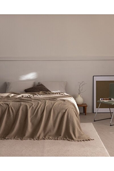 Madame Coco Stephane Doppelbett-Tagesdecke - Beige