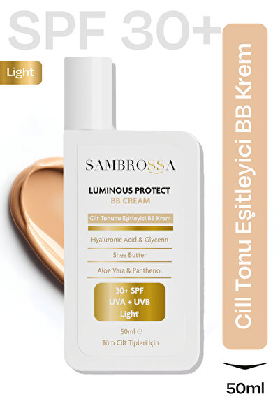 Sambrossa كريم بي بي لايت 50 مل - عامل حماية من الشمس 30+، معادل لون البشرة و...