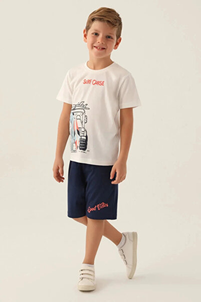 Rolypoly Men's child bermude set - cream